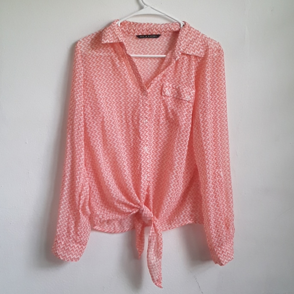 SOLD Zac & Rachel Orange Long Sleeve - Picture 1 of 8